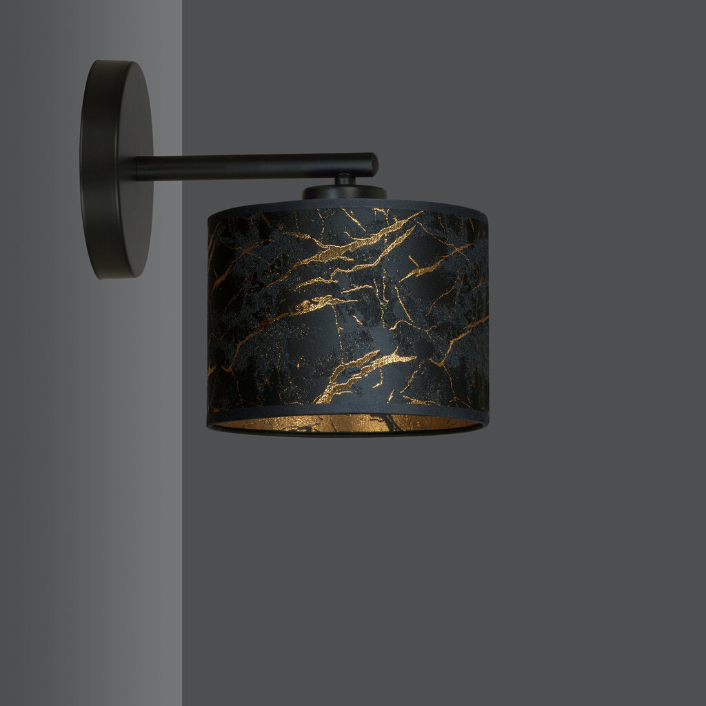 Emibig sienas lampa Broddi K1 BL Marbel Black cena un informācija | Sienas lampas | 220.lv
