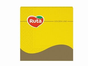 3-х слойные салфетки Ruta 33х33 см, желтые, 20 шт. цена и информация | Скатерти, салфетки | 220.lv