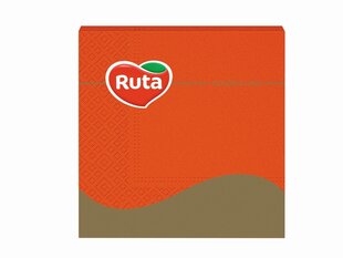 3-х слойные салфетки Ruta 33х33 см, оранжевые, 20 шт. цена и информация | Скатерти, салфетки | 220.lv