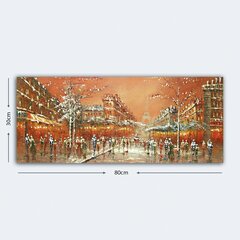 Reprodukcija uz audekla Parīze, 30x80 cm cena un informācija | Gleznas | 220.lv
