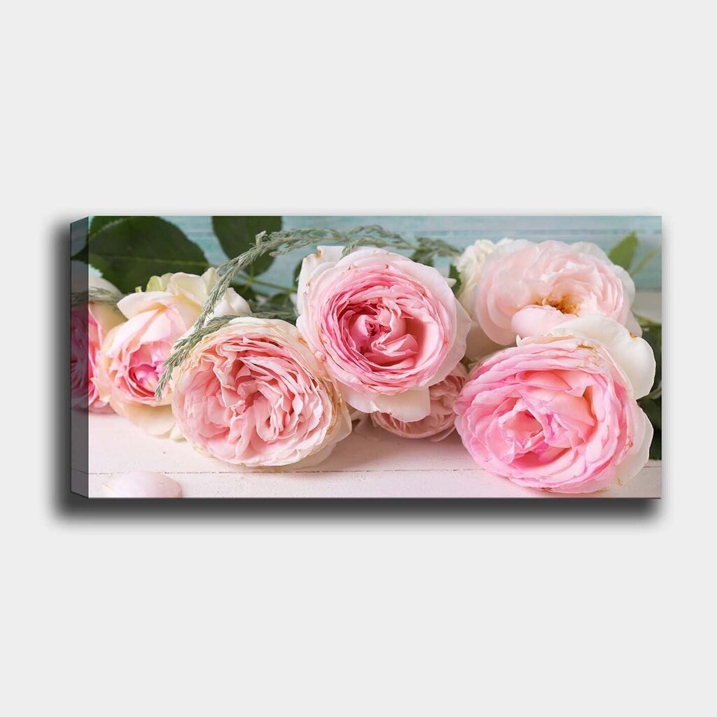 Reprodukcija uz audekla Ziedi, 30x80 cm цена и информация | Gleznas | 220.lv