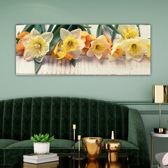 Reprodukcija uz audekla Ziedi, 30x80 cm cena un informācija | Gleznas | 220.lv