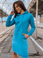 Sieviešu kleita ar kapuci zilā krāsā "Margaret" EY1429Z-45676-XL cena un informācija | Kleitas | 220.lv