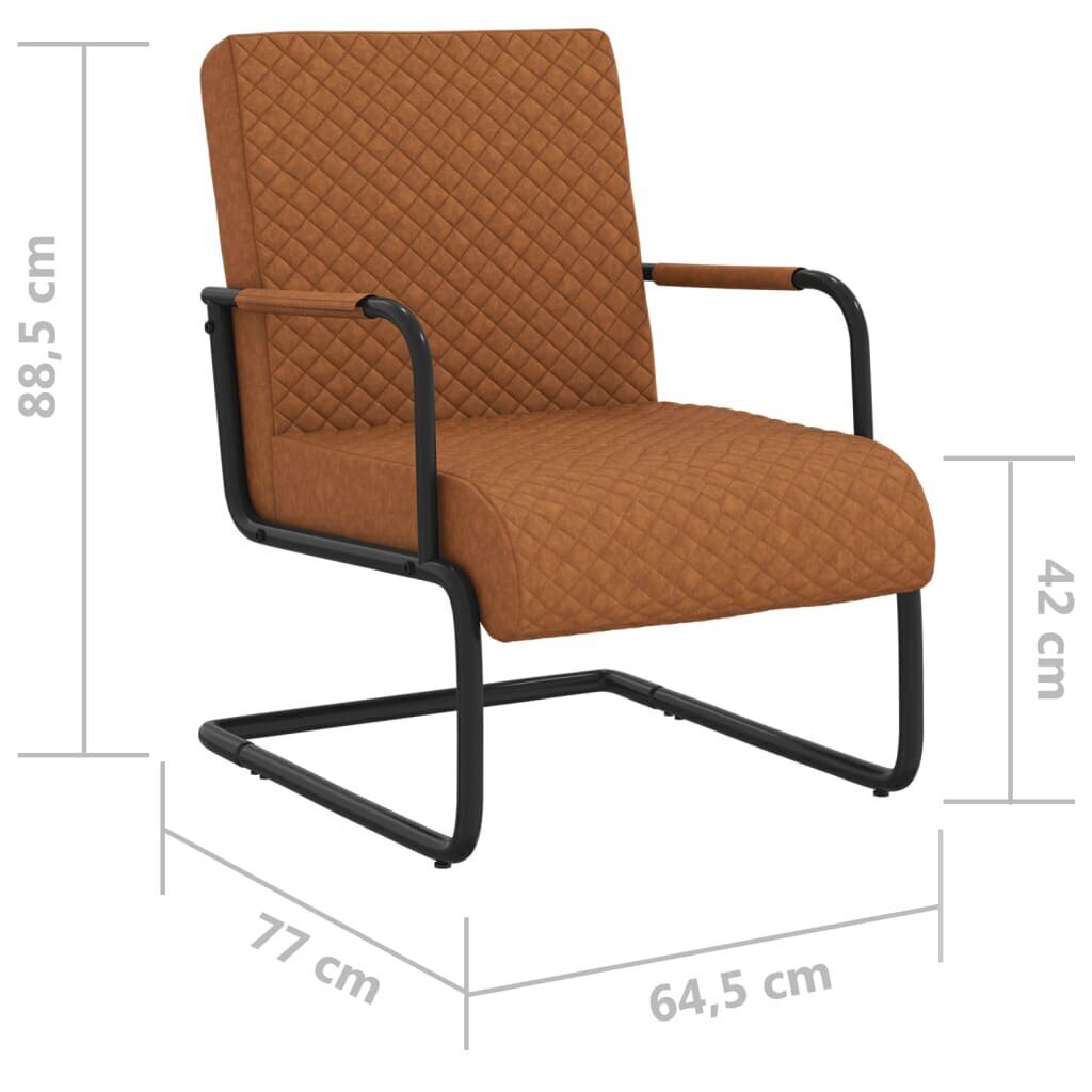 Krēsls, matēti brūns cena un informācija | Atpūtas krēsli | 220.lv