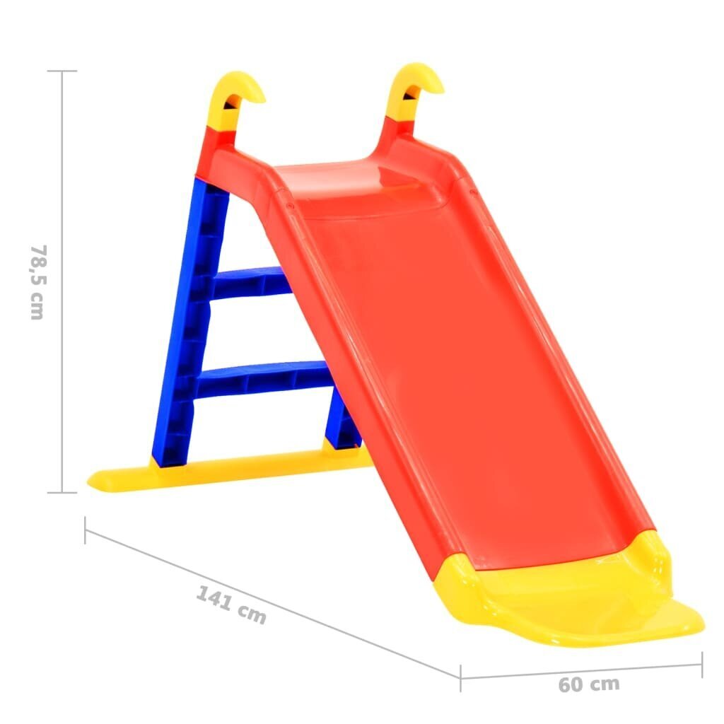 Bērnu slidkalniņš, 141 cm, PP cena un informācija | Slidkalniņi, kāpšanas konstruktori | 220.lv