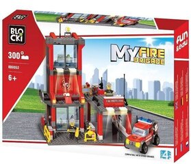 Konstruktors Blocki MyFireBrigade Fire Rescue Service, KB8052, 300gab цена и информация | Конструкторы и кубики | 220.lv