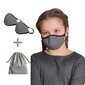 Atkārtoti lietojama sejas maska bērniem (2 gab.) 1016/K Ergo Plus, krāsā zoss ķepas un uzglabāšanas maisiņš cena un informācija | Pirmā palīdzība | 220.lv