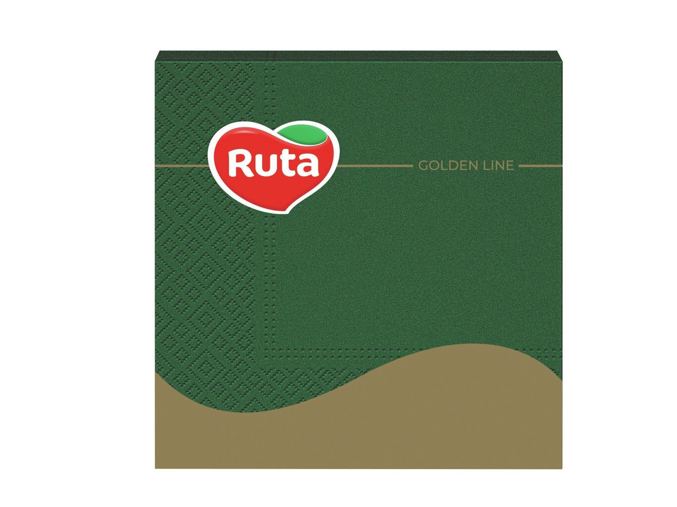 3 slāņu salvetes Ruta 33х33 cm, tumši zaļas, 20 gab. cena un informācija | Galdauti, salvetes | 220.lv