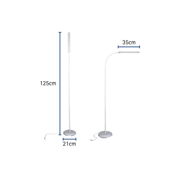 Grīdas lampa Maul LED Pirro, balta cena un informācija | Stāvlampas | 220.lv