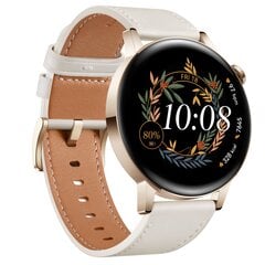 Viedpulkstenis Huawei Watch GT 3 42mm, White Leather cena un informācija | Viedpulksteņi (smartwatch) | 220.lv