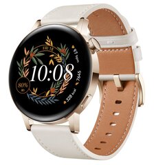 Viedpulkstenis Huawei Watch GT 3 42mm, White Leather cena un informācija | Viedpulksteņi (smartwatch) | 220.lv