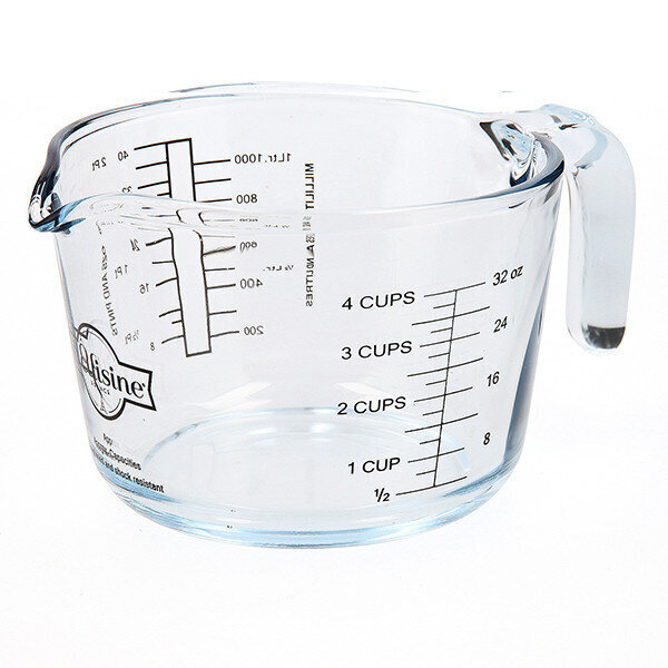 Mērkrūze Ô Cuisine Caurspīdīgs Stikls: Tilpums - 1 L cena un informācija | Glāzes, krūzes, karafes | 220.lv