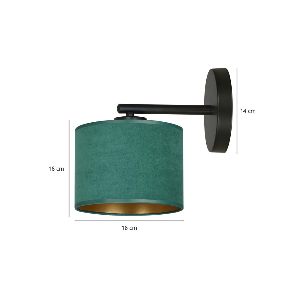 Emibig sienas lampa Hilde K1 BL Green cena un informācija | Sienas lampas | 220.lv