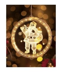 LED logu dekors &quot;Ziemassvētku vecītis&quot;, silta gaisma cena un informācija | Ziemassvētku dekorācijas | 220.lv