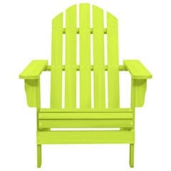 Dārza krēsls Adirondack, zaļš cena un informācija | Dārza krēsli | 220.lv