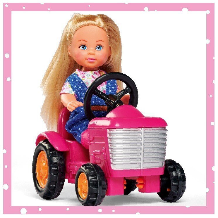Lelle Evi ar traktoru Simba Evi Love цена и информация | Rotaļlietas meitenēm | 220.lv
