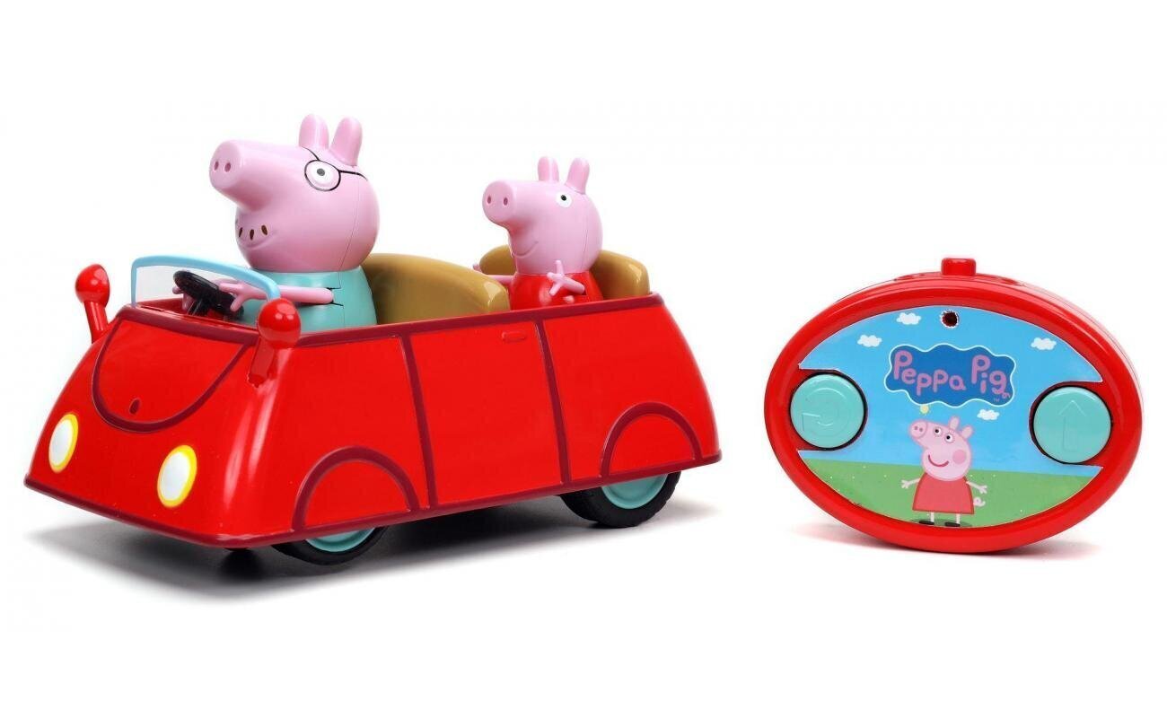 Radiovadāms automašīnas modelis ar figūriņām Cūciņa Pepa (Peppa Pig) cena un informācija | Rotaļlietas meitenēm | 220.lv