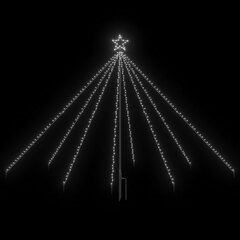 Ziemassvētku eglīšu virtene / ūdenskritums, 400 LED gaismas, 2,5 m cena un informācija | Ziemassvētku lampiņas, LED virtenes | 220.lv