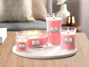 WoodWick aromātiska svece Melon & Pink Quartz, 453,6 g cena un informācija | Sveces un svečturi | 220.lv