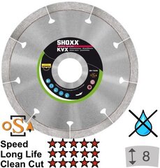 Dimanta disks SAMEDIA KVX 125x22/1,5 cena un informācija | Rokas instrumenti | 220.lv