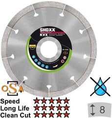 Dimanta disks SAMEDIA KVX 200x30/25/1,6 cena un informācija | Rokas instrumenti | 220.lv