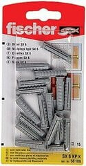 SX 6X50 dībelis blist. cena un informācija | Stiprinājumi | 220.lv