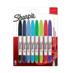 Sharpie marķieru komplekts 8 gab. Twintip cena un informācija | Modelēšanas un zīmēšanas piederumi | 220.lv