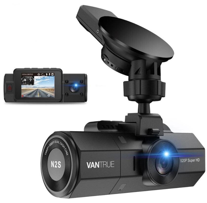 Dashcam Vantrue N2S Dual, black cena un informācija | Auto video reģistratori | 220.lv
