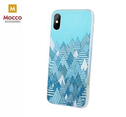 Mocco Trendy Winter Силиконовый чехол для Apple iPhone XS / X Геометрический Зимний Мотив цена и информация | Чехлы для телефонов | 220.lv