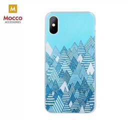 Mocco Trendy Winter Silikona Apvalks Priekš Apple iPhone XS / X Ģeometriskā Ziemas Motīvs cena un informācija | Telefonu vāciņi, maciņi | 220.lv