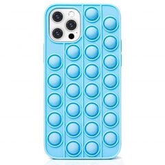 Mocco Bubble Case Антистрессовый Cиликоновый чехол для Apple iPhone 12 Pro Max Синий цена и информация | Чехлы для телефонов | 220.lv