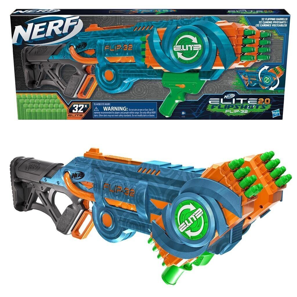 Rotaļu šautene Nerf Elite 2.0 Flip 32 cena un informācija | Rotaļlietas zēniem | 220.lv