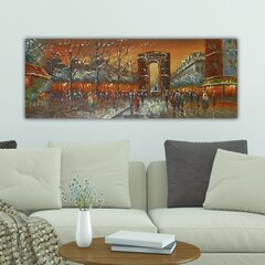 Reprodukcija uz audekla Pilsēta, 30x80 cm cena un informācija | Gleznas | 220.lv