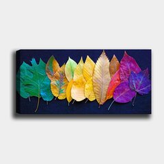 Репродукция на холсте Листья, 30x80 см цена и информация | Картины | 220.lv