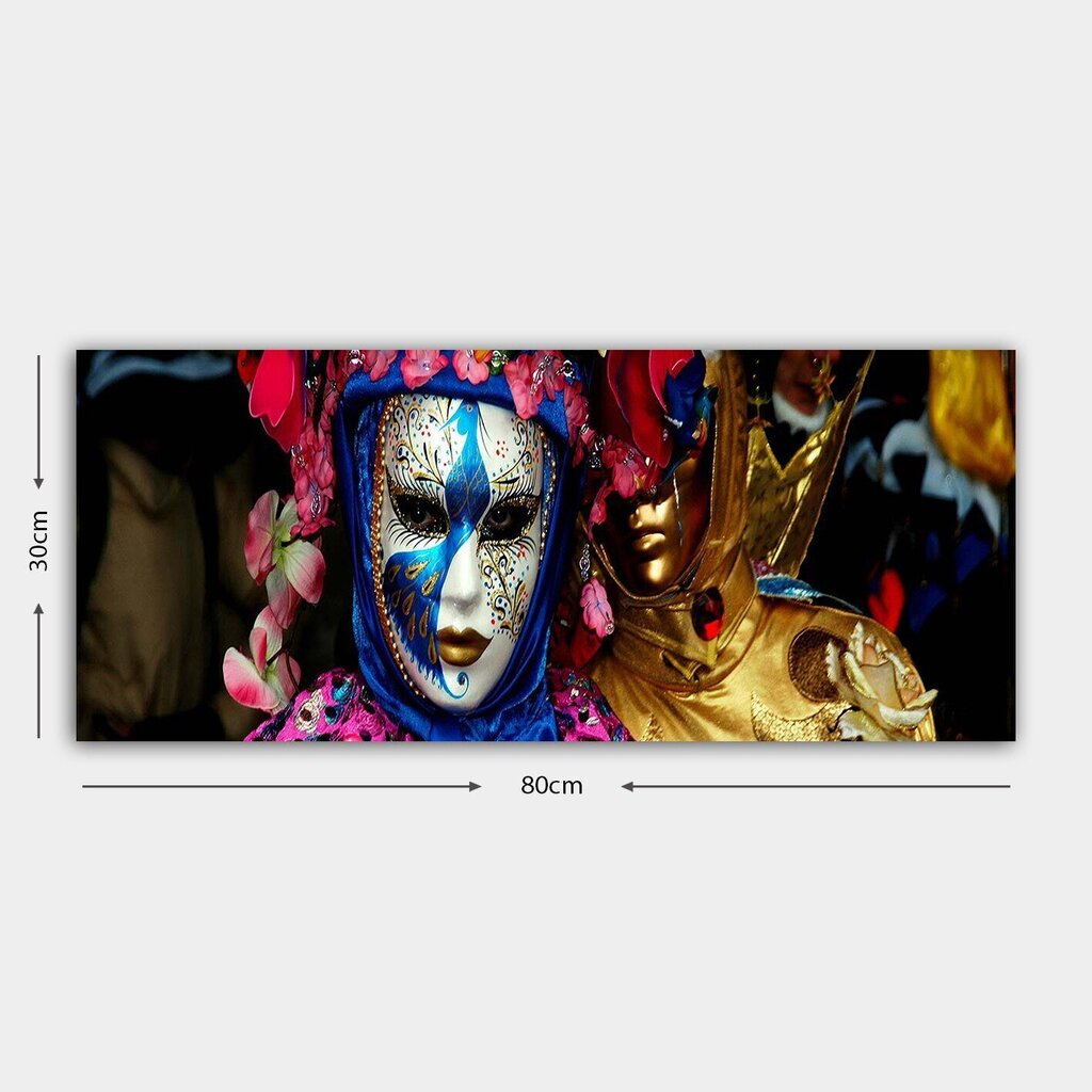 Reprodukcija uz audekla Maskas, 30x80 cm цена и информация | Gleznas | 220.lv