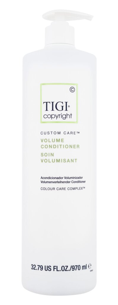 Kondicionieris matu apjomam TIGI COPYRIGHT Volume Conditioner 970ml cena un informācija | Šampūni | 220.lv