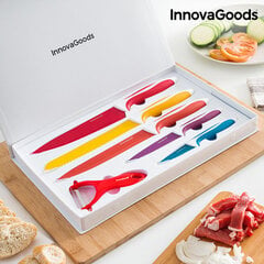 InnovaGoods KITCHEN COOKWARE keramisko nažu un mizotāju komplekts (6 gab.) cena un informācija | Naži un to piederumi | 220.lv