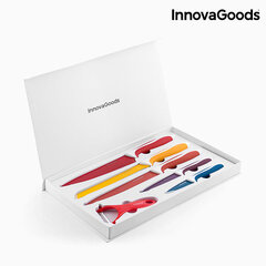 InnovaGoods KITCHEN COOKWARE keramisko nažu un mizotāju komplekts (6 gab.) cena un informācija | Naži un to piederumi | 220.lv