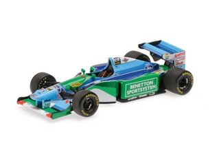 Модель автомобиля Benetton Ford B194 Schumacher World Champion 1994 400940005 Minichamps 1:43 400940005 цена и информация | Коллекционные модели автомобилей | 220.lv