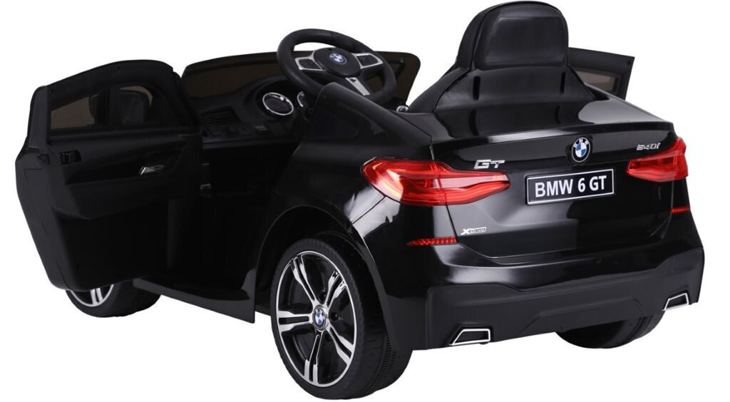 Elektromobilis bērniem BMW 6 GT Black cena un informācija | Bērnu elektroauto | 220.lv