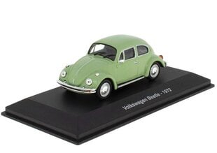 Модель автомобиля Volkswagen Beetle – 1972 Green Hachette Classic Cars 1:43 ADD103 цена и информация | Коллекционные модели автомобилей | 220.lv