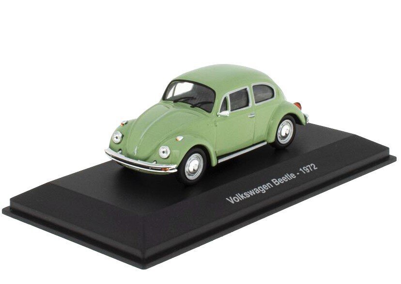 Volkswagen Beetle – 1972 Green HACHETTE Classic Cars 1:43 ADD103 cena un informācija | Kolekcionējamie modeļi | 220.lv