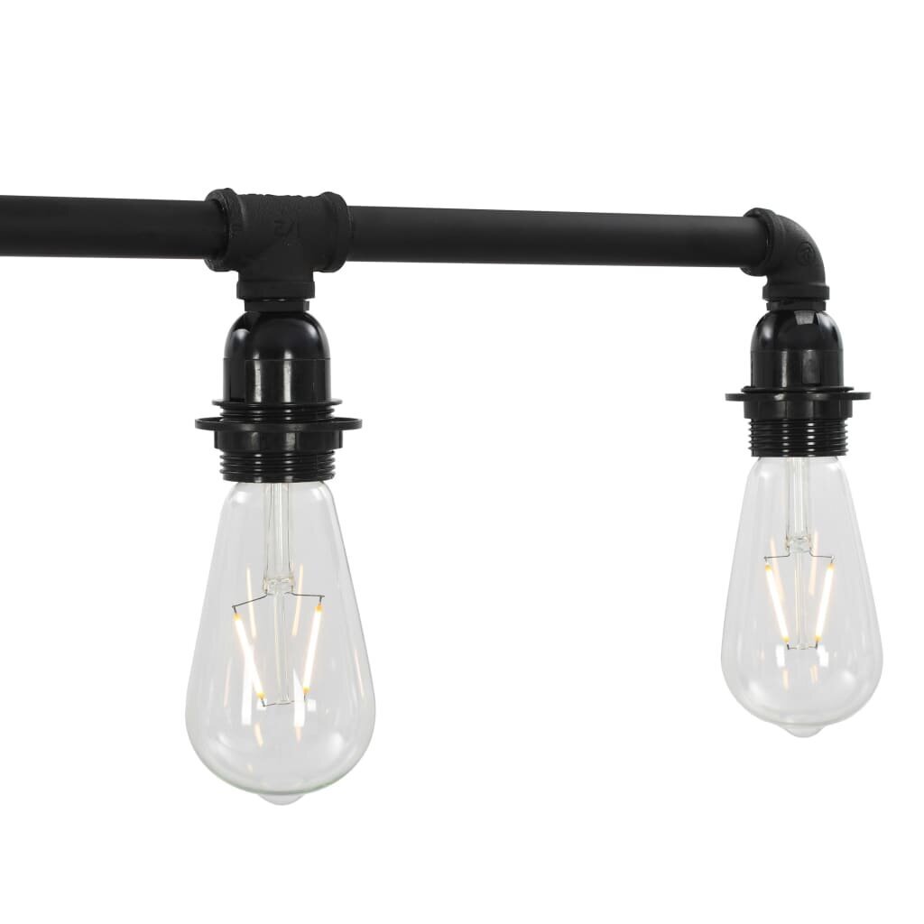 vidaXL griestu lampa, melna, 5 x E27 spuldzes цена и информация | Griestu lampas | 220.lv