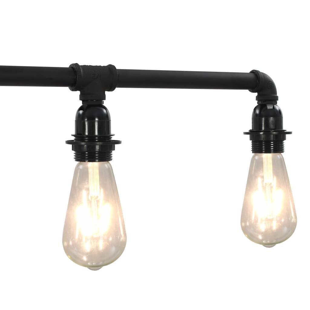 vidaXL griestu lampa, melna, 5 x E27 spuldzes цена и информация | Griestu lampas | 220.lv
