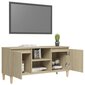 TV skapis, 103,5x35x50 cm, brūns cena un informācija | TV galdiņi | 220.lv