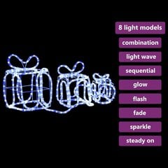 Ziemassvētku rotājumu dāvanu kastes, 180 LED spuldzes цена и информация | Рождественское украшение CA1031, 10 см | 220.lv