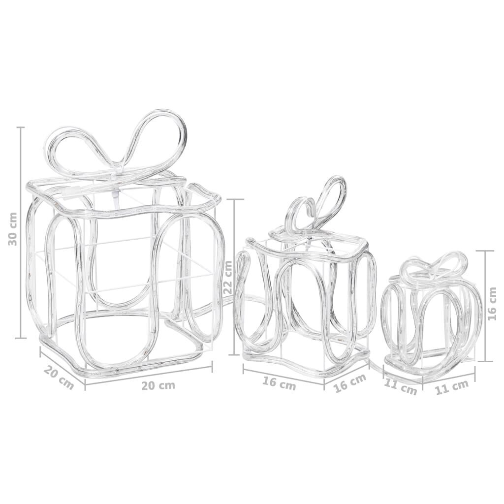 Ziemassvētku rotājumu dāvanu kastes, 180 LED spuldzes цена и информация | Ziemassvētku dekorācijas | 220.lv