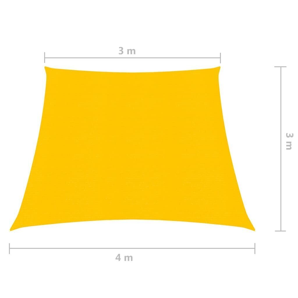 Saulessargs, 3/4x3 m, dzeltens cena un informācija | Saulessargi, markīzes un statīvi | 220.lv