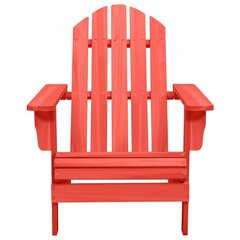 Garden Adirondack krēsls, sarkans цена и информация | Садовые стулья, кресла, пуфы | 220.lv