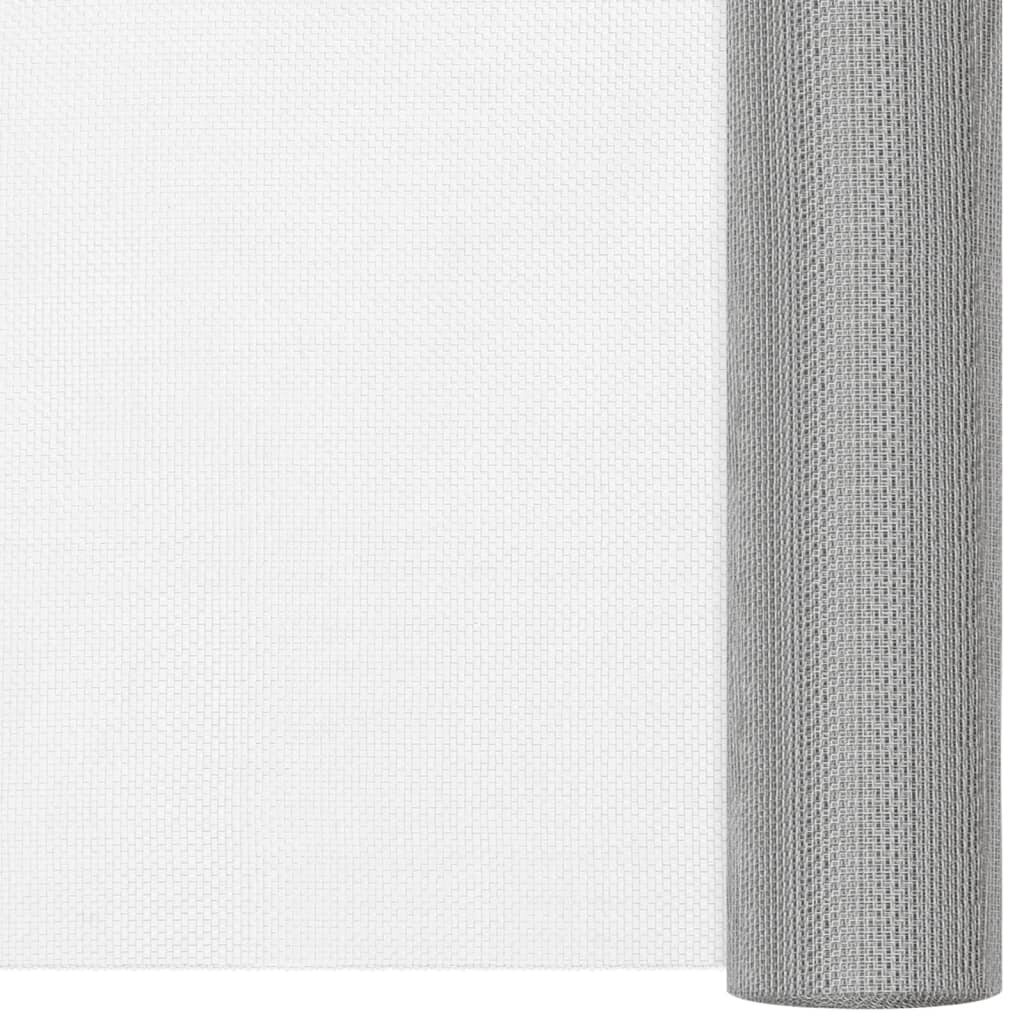 Siets, sudraba, 112x1000 cm, nerūsējošais tērauds цена и информация | Žogi un piederumi | 220.lv